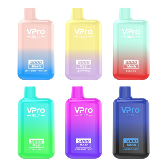 VPRO JELLY 5000 PUFFS RECHARGEABLE DISPOSABLE