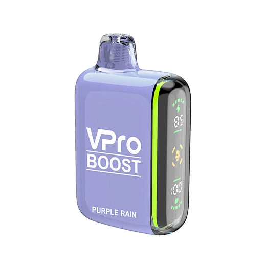 VPRO BOOST 24K PUFF RECHARGEABLE DISPOSABLE WITH ANIMATED JUICE/BATTERY LEVEL SCREEN & DUAL MODE FEATURE