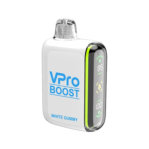 VPRO BOOST 24K PUFF RECHARGEABLE DISPOSABLE WITH ANIMATED JUICE/BATTERY LEVEL SCREEN & DUAL MODE FEATURE