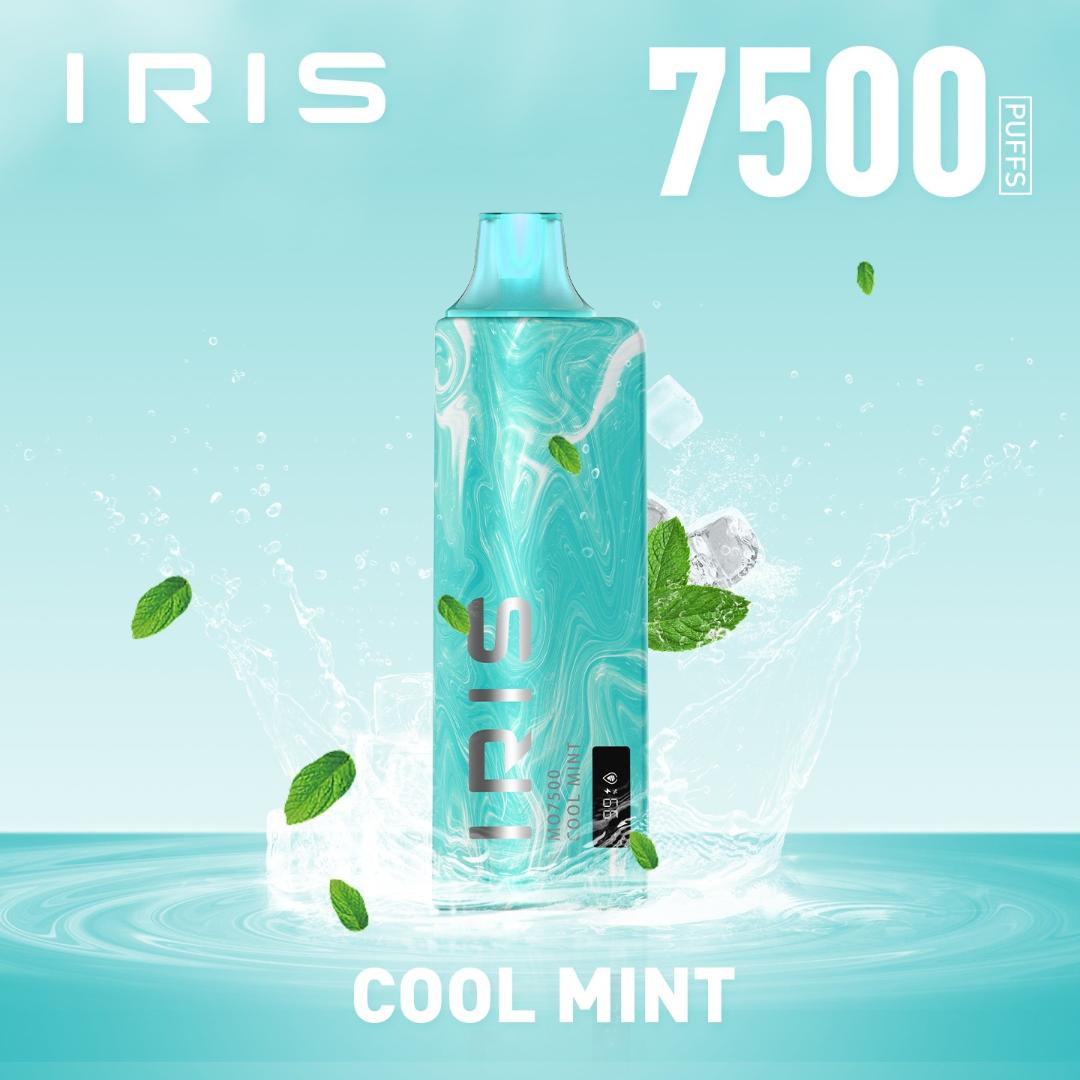 IRIS MO7500 RECHARGEABLE DISPOSABLE WITH DIGITAL JUICE/BATTERY LEVEL SCREEN